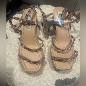 Woman’s studded wedge sandal